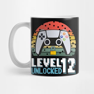 Level 12 Unlocked Vintage Retro Gaming Mug